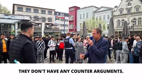 Anti-Islam Rally in Herford, Germany - Watch How Angry Muslims Threaten To Kill Us!