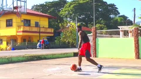 Obinna Ezeike outdoor Slam dunk Rimos iv La Union Philippines