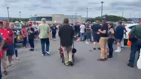 Trump's Overflow Crowds on 9/3/22 rally. Even a blind man can see Trump was the chosen winner.