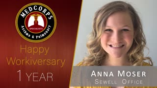 Happy work anniversary to Anna Moser