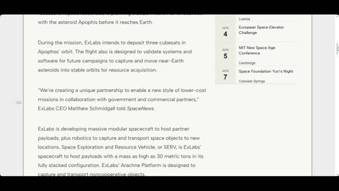 Company ExLabs plans mission to land on the asteroid Apophis