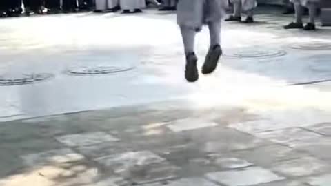 Kung fu Monk Displays skills