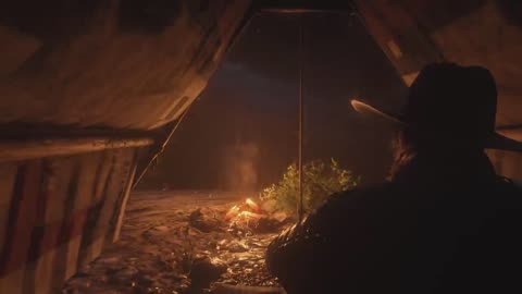 Sleep peacefully rain RDR2 ASMR