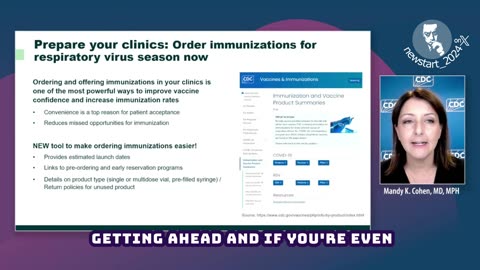 CDC Director Dr. Mandy Cohen oh how to prepare clinics for immunizations