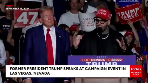 Nicky Jam Stuns Crowd by Joining Trump on Stage at Las Vegas Rally"