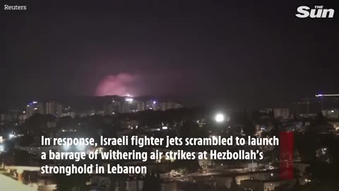 WW3 fears as Israel strikes Hezbollah in Lebanon & terrorists fire 300 rockets back