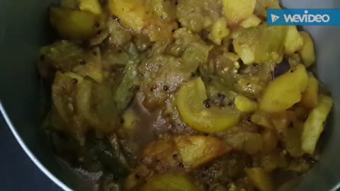 Indian Style Green Tomato Vegetable Sabji