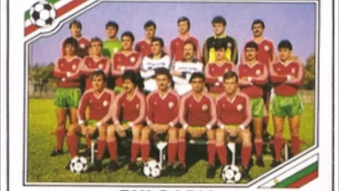 PANINI STICKERS BULGARIA TEAM WORLD CUP 1986