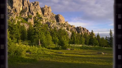 Outdoor shooting, documenting the beauty of the American countryside in the early morning