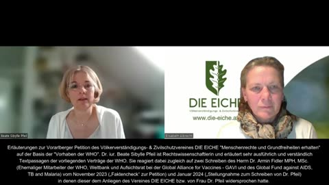 DIE EICHE CONNECT 1. Teil "Menschenrechte und Grundfreiheiten erhalten" Dr. iur. Beate Sibylle Pfeil