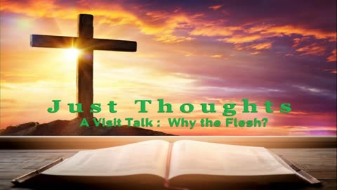 Just Thoughts - A Visit Talk: Why the Flesh?