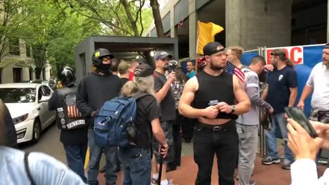 June 3 2018 Portland 1.2 Proudboys show up