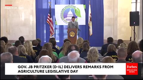 Governor JB Pritzker Touts Illinois Farmers In Agriculture Legislative Day Remarks