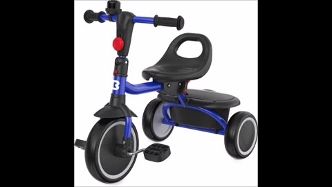 besrey Kids Tricycles Age 18 Month to 5 Years, Toddler Tricycle Kids Trikes Tricycle, Gift Toddler Tricycles for 2-5 Year Olds, Gift & Toys for Boy & Girl, Trikes for Toddlers, Blue. First Toddler Tricycle: This tricycle for toddlers is great