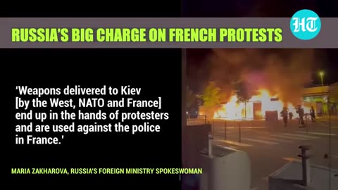 Ukraine Link To French Riots? Russia Says Western Arms Sent To Kyiv Used By Protestors In France