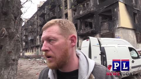 Ukraine War - Russian Soldiers In Battle And Giving Humanitarian Aid In Mariupol