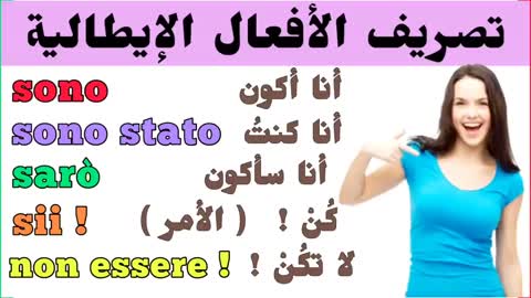 Io Sono تعلم الفعل انا اكون بالايطالية