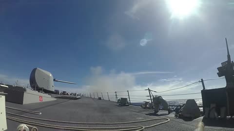 Torpedo and 5" Gun Exercise aboard USS Curtis Wilbur (DDG 54)