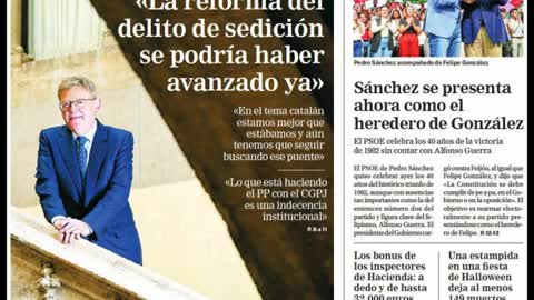 Domingo 30 Octubre 2022 Titulares Portadas Diarios Periódicos España Spain