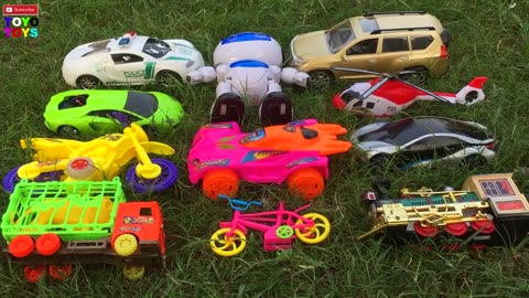 Finding Lot's of Toy Vehicles Colourful Toys Find On Different Places & others 🏎 🛵🚂🚁🚜