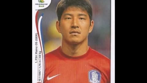 PANINI STICKERS SOUTH KOREA TEAM WORLD CUP 2014