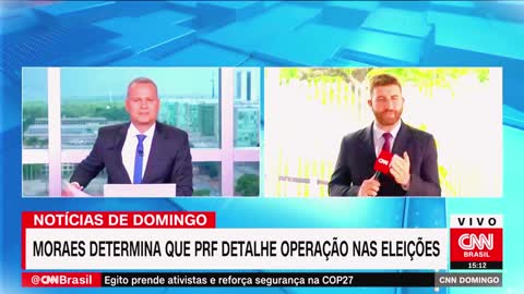 Moras manda PRF nomear pessoas para dois turnos de eleições CNN no domingo