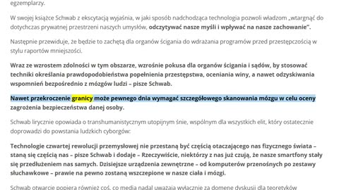 „WIELKI RESET” PROWADZI DO TRANSHUMANIZMU I LUDZI-CYBORGÓW