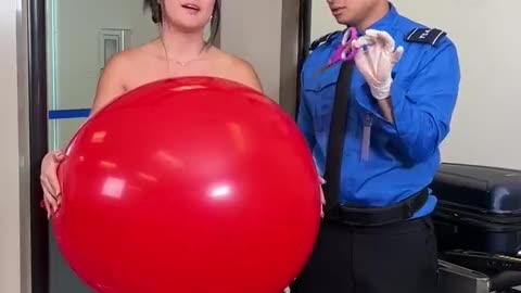 Hot girl gets her balloon popped! #shorts