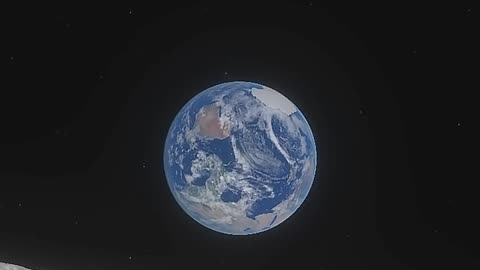 View of earth from moon