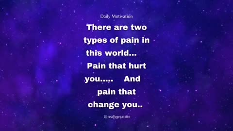 Two types of pain