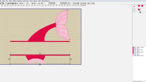 Embird Editor Tutorial- How to break apart a split monogram frame