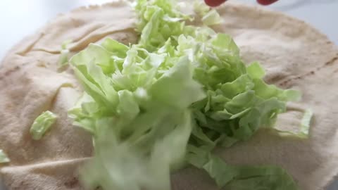 Healthy chicken wraps