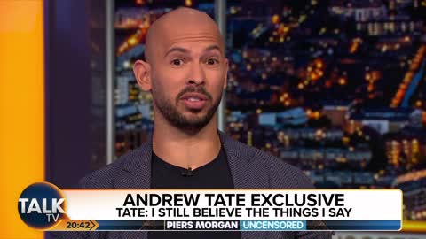 Andrew Tate Defends Himself Against Piers Morgan