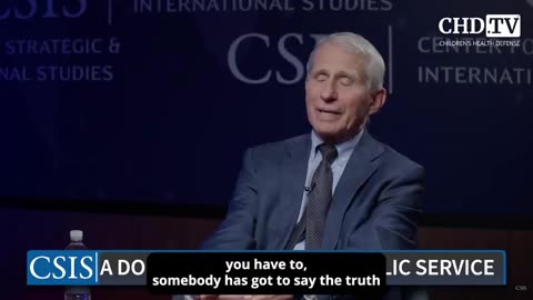 Fauci on Truth： 'I Think You Just Need to Speak Up'