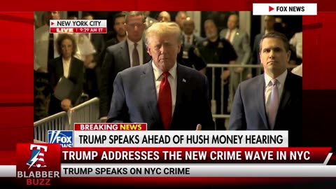 Trump Addresses The New Crime Wave In NYC