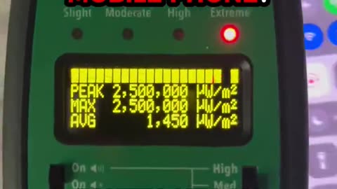 Huch EMF radiation is being emitted from a phone without an EMF blocker