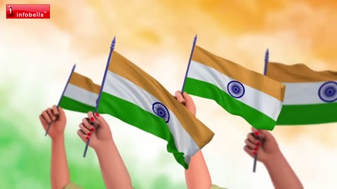 हमारा राष्ट्रीय ध्वज ऊंचा लहरा रहा है-Independence day song | Hindi Rhymes for Children | Infobells