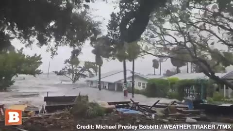 'HOLY COW!... Water Just Keeps Coming': First-Person View of Hurricane Idalia's Destruction