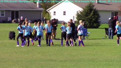 09 Girls Soccer Stampede Allouez, Wi Vs Kiel Soccer Club Kiel, Wi At Kiwanis Park In Allouez,Wi 10 2