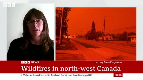 Canada wildfire: Race to evacuate city as blaze approaches - BBC News