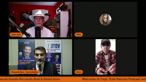 Aussie-USA Round Table w Capt Kyle, Kelly, LTC Riccardo Bosi & David Guru 8/25/23