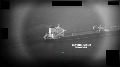 US video appears to show Iran navy firing on tanker