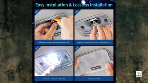 Review - 42 Pieces Interior Car Lights, Super Bright White Dome Map Tail Cab Lights Bulb Kit Set