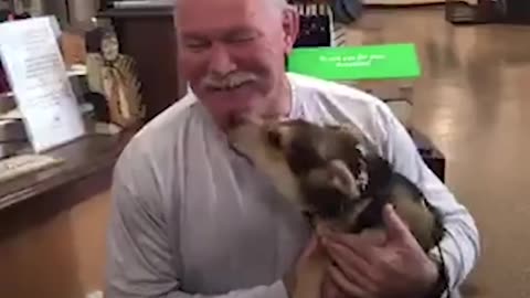 Stray Rescue - Adorable Puppy Reunited with Firefighter Who Rescued Him - Subtitles