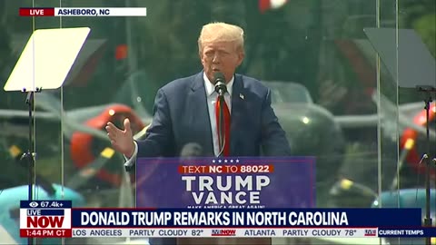 Donald Trump and JD Vance Rally in Asheboro, North Carolina