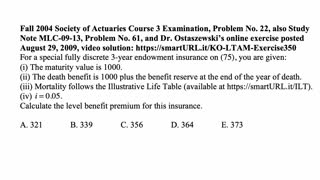 Exam LTAM exercise for July 16, 2021