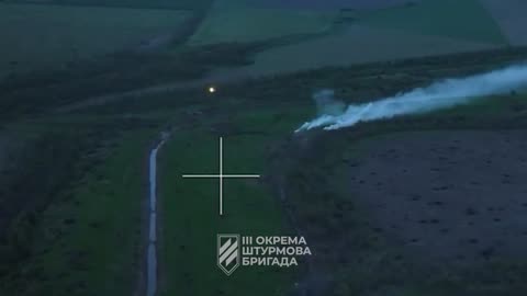 A Ukrainian tank of the 3rd Assault Brigade attacks a Russian ammunition depot in the Bakhmut area