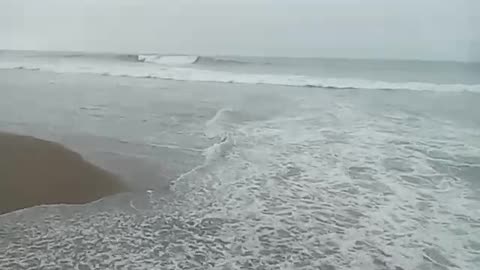 Domingo con vapor de agua de mar en playa Villa/El Poeta de Chorrillos, Lima, Peru