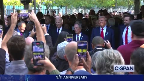 Americans beg for Trump back in front of Biden & Harris at the 9/11 ceremony, seen by all the world.