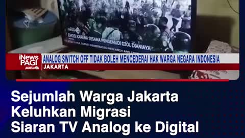 Sejumlah Warga Jakarta Keluhkan MigrasiSiaran TV Analog ke Digital